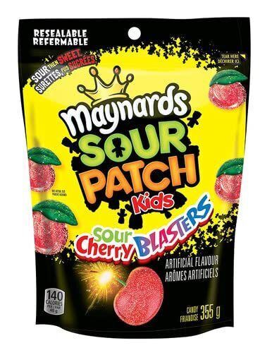 Maynards Variety Pack Sour Cherry Blasters, Fuzzy Peach, Swedish Berries, 12.5oz