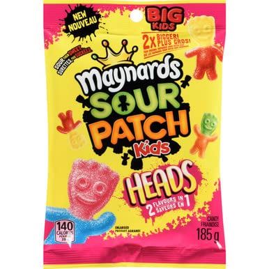 Maynards Sour Patch Kids Big Heads 154g/6oz Each 12 Bags