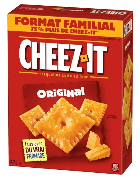 Cheez-It Canada Family Size Baked Snack Crackers Original, 352g