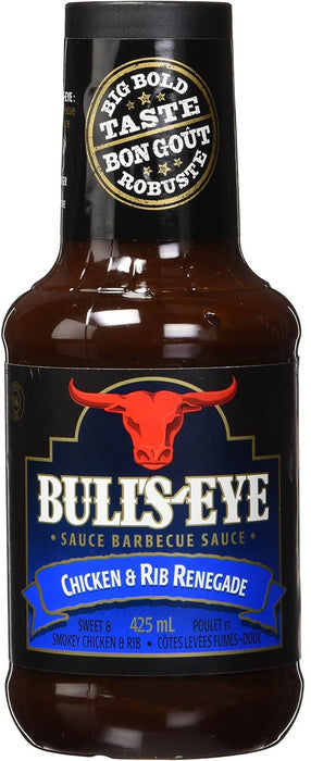 BULL'S-EYE Chicken & Rib Renegade BBQ Sauce, 425ml/14oz