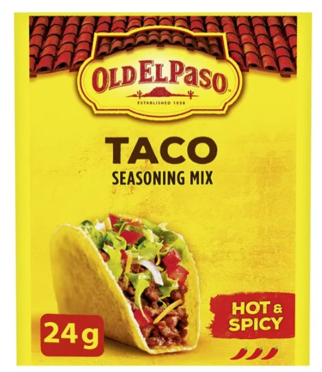 Old El Paso Taco Seasoning Mix Hot & Spicy, 24g