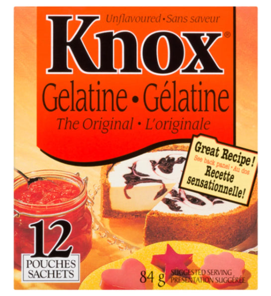 Knox Gelatine Unflavored 12 Pack 84g