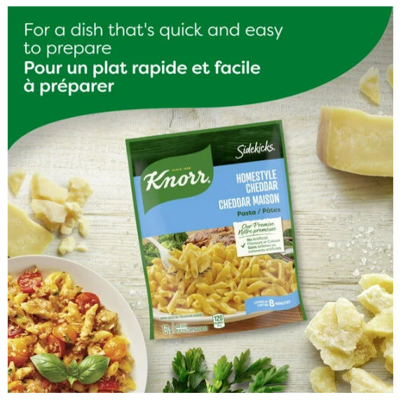 Knorr Sidekicks Homestyle Cheddar Pasta Side Dish, 131g