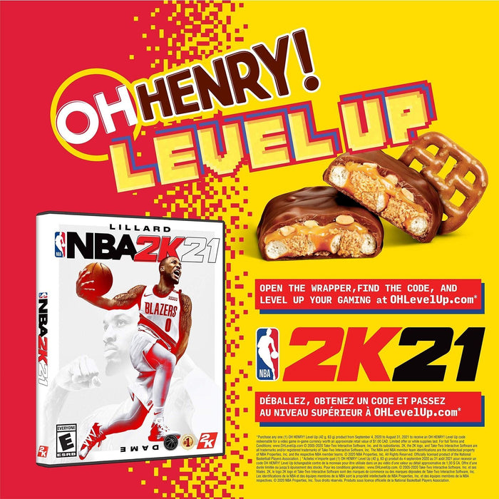 Oh Henry Level Up Chocolatey Peanut Butter Caramel & Pretzel Bars, 63g 18 Bars