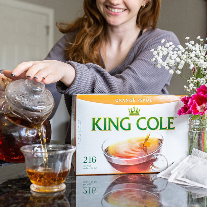 King Cole Orange Pekoe Tea Bags (216 Count), Premium Quality Loose Leaf Tea Bags