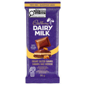Cadbury Dairy Milk Creamy Salted Caramel Chocolate Bar, 95g