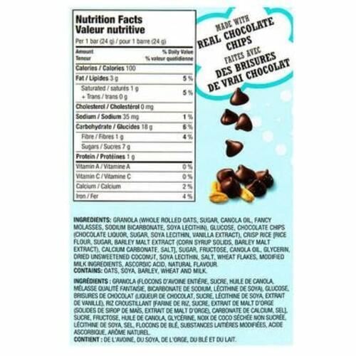 Kirkland Signature Soft & Chewy Granola Bars 64ct 24g/0.84oz, {Canadian Product}