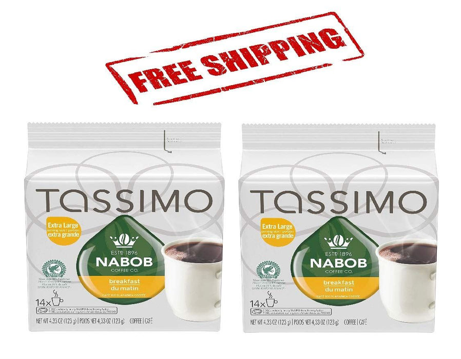 Tassimo Nabob Breakfast Blend Coffee 14 T-Discs Each 2 Packs