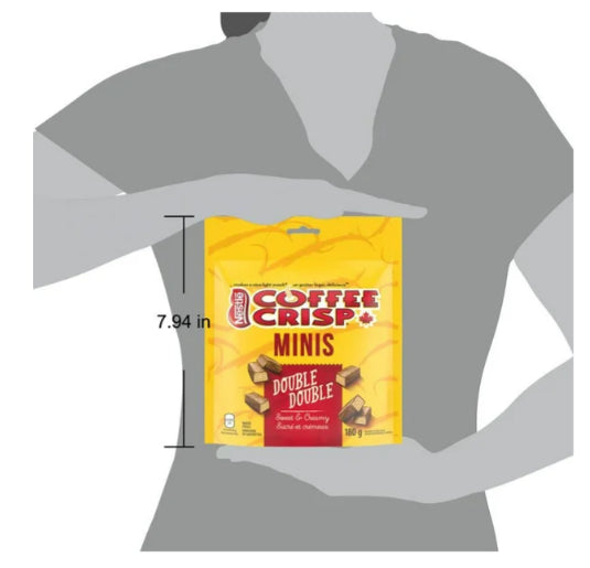 Coffee Crisp Minis Double Double Pouch, 180g