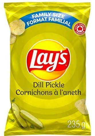 Lays Dill Pickle Flavor Potato Chips 235g Bag