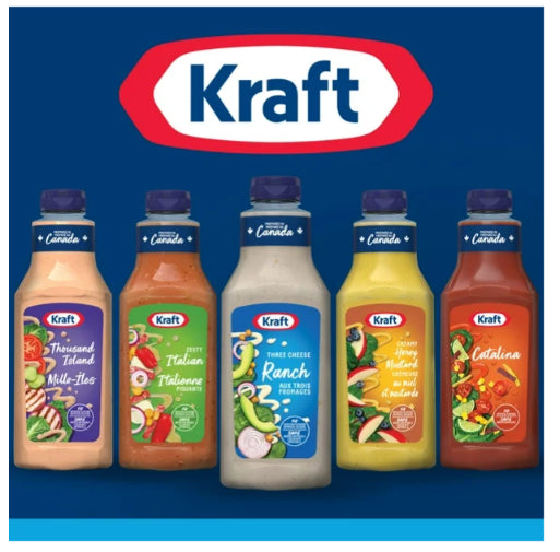 Kraft Three Cheese Ranch Salad Dressing, 425ml