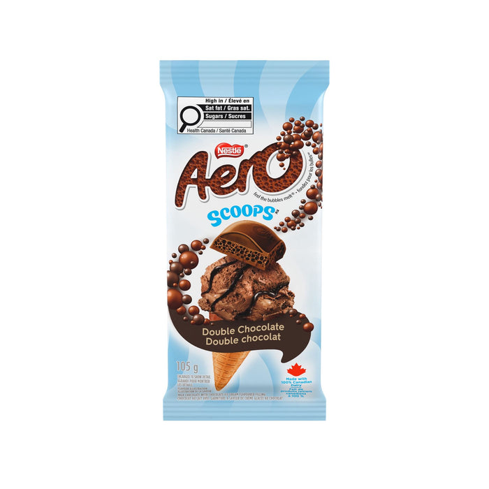 Aero Scoops Double Chocolate Milk Chocolate with Chocolate Ice Cream Flavor