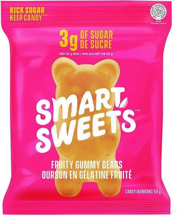 Smart Sweets Gummy Bears Fruit, 50g/1.75oz Bag