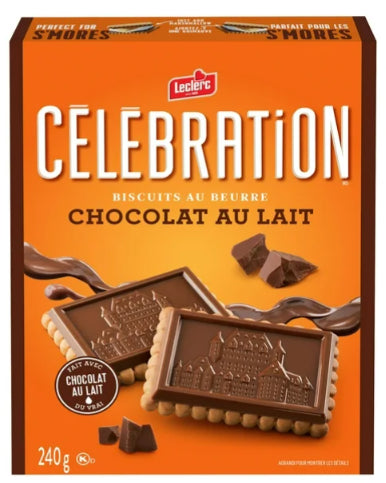 Celebration Milk Chocolate Top Butter Cookies, 240g