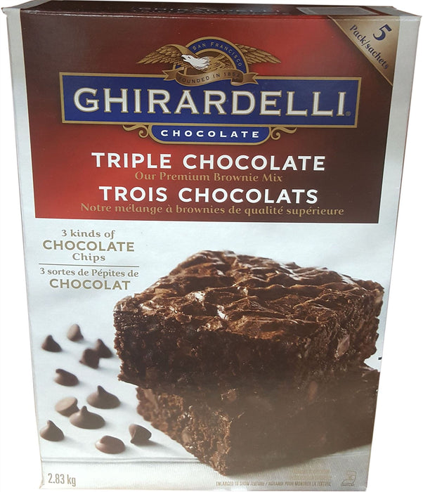 Ghirardelli Triple Chocolate Brownie Mix - 2.83kg