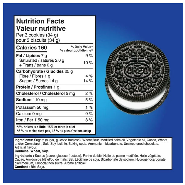 Oreo Original Chocolate Sandwich Cookies, 270g