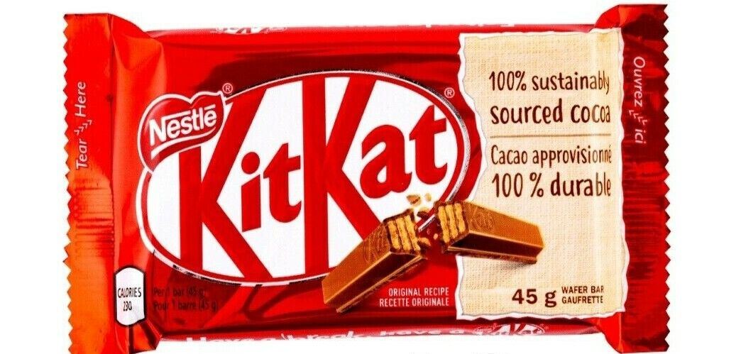 Nestle Kit Kat Chocolate Candy Bar 45g Each 12 Bars