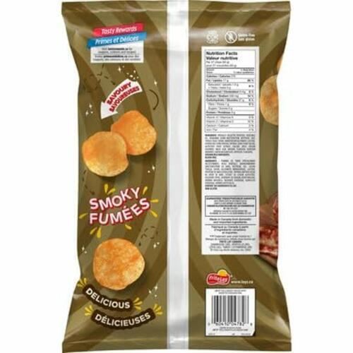 Lays Smokey Bacon Potato Chips, 235g/8.3oz 2 BAGS