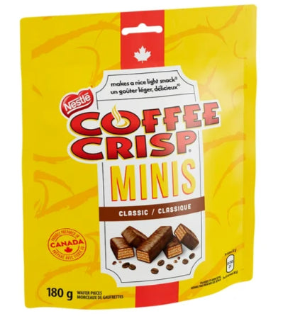 Coffee Crisp Minis Wafer Bars Pouch, 180g