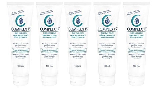 Complex 15 Daily Face Cream 100ML Moisturizer 5 Count