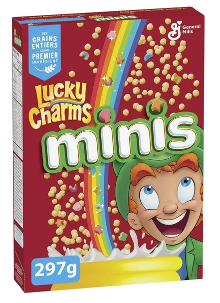 Lucky Charms Minis Breakfast Cereal, 297g