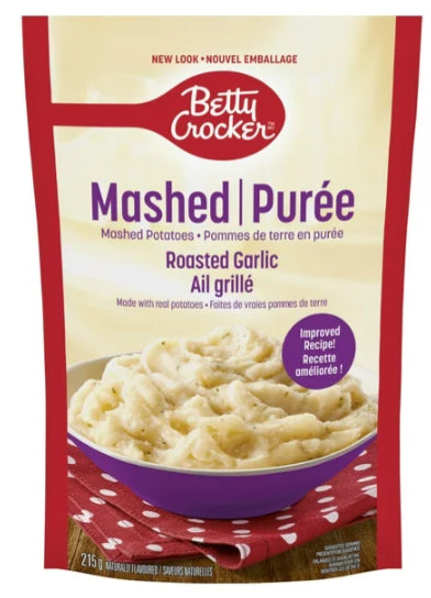 Betty Crocker Mashed Potatoes Roasted Garlic, 215g