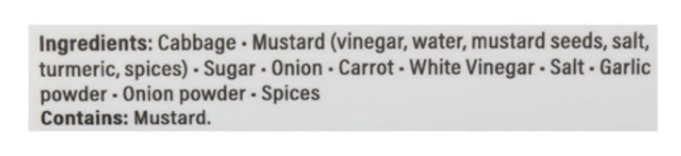 Chuck Hughes International Vegan Mustard Coleslaw Mild 375ml