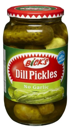 Bick's No Garlic Dill Pickles, 1L