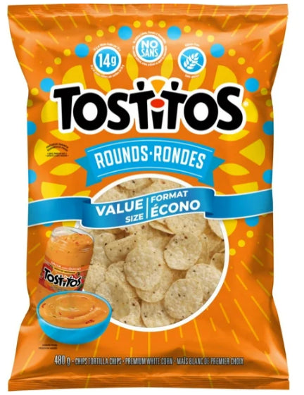 Tostitos Value Size Rounds Tortilla Chips, 480g