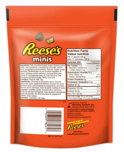 Reese's Minis Peanut Butter Cups Candy, 400g