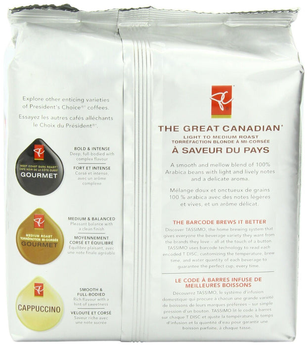 President's Choice Tassimo, The Great Canadian, 4.3 Ounce {Canadian Product}