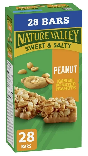 Nature Valley Granola Bars, Sweet and Salty Nut, Peanut, 28ct, 980g