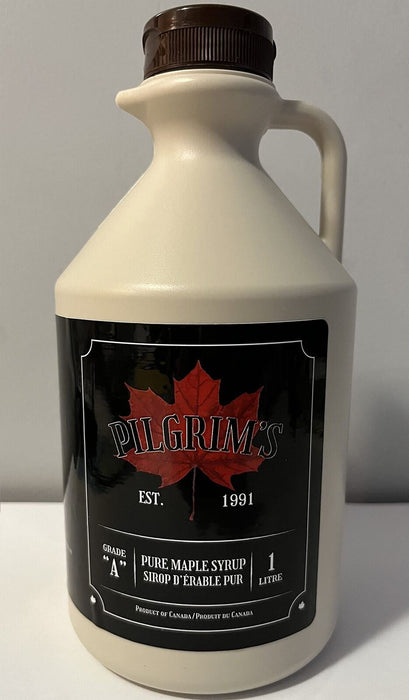 Pilgrim's PURE Canadian Maple Syrup, Pure Ontario Grade A Amber Maple Syrup, 1qt