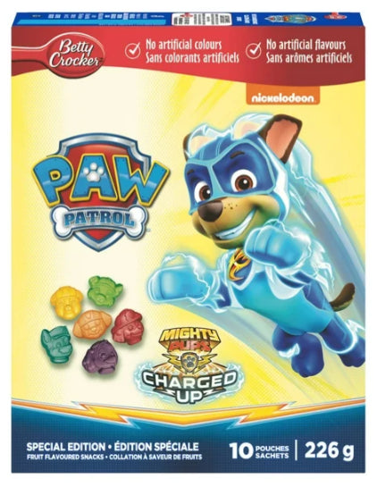 Betty Crocker Gluten Free Paw Patrol Special Edition Fruit Snacks, 10pc