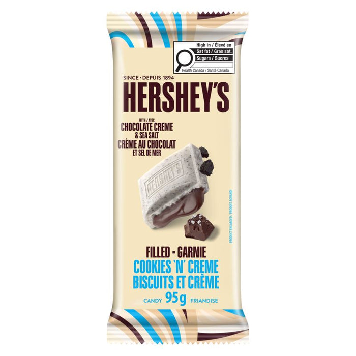 Hershey's Candy with Chocolate Creme and Sea Salt Filled Cookies n Creme, 95g