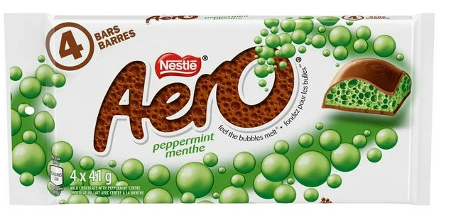 Nestle Aero Peppermint Bubble Bar, 4 x 41g, 164g