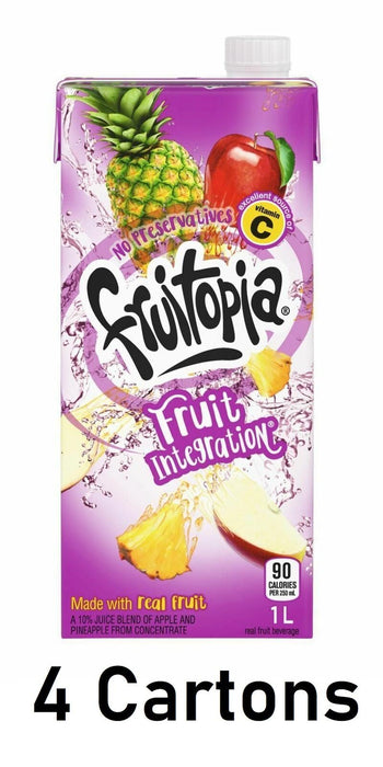 Fruitopia Fruit Integration Juice 1 Liter Each 4 Cartons