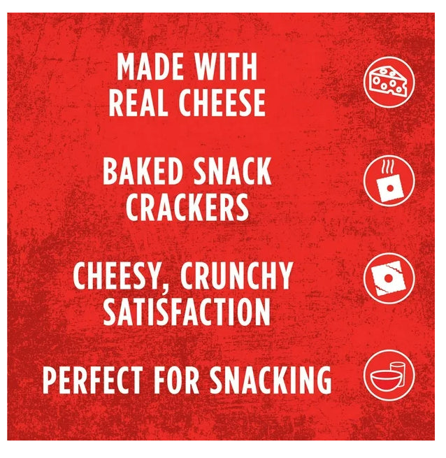 Cheez-It Crunch, Snack Crackers Crunch Original Cheddar, 191g