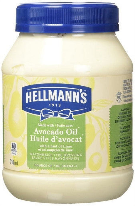 Hellmann's Avocado Oil Mayonnaise Dressing With a Hint of Lime, 710ml/24 floz