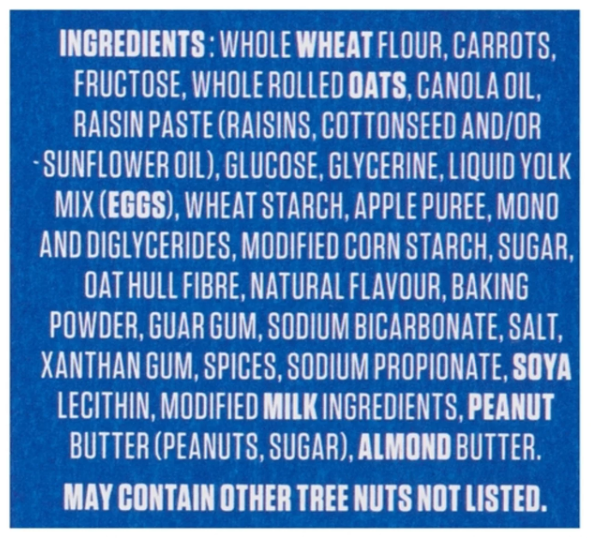 Leclerc Muffin Max Bars Carrot Cake 223g