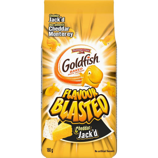 Pepperidge Farm Goldfish Cheddar Jack’d Crackers, 180g/6.3oz - CanadaGrocery