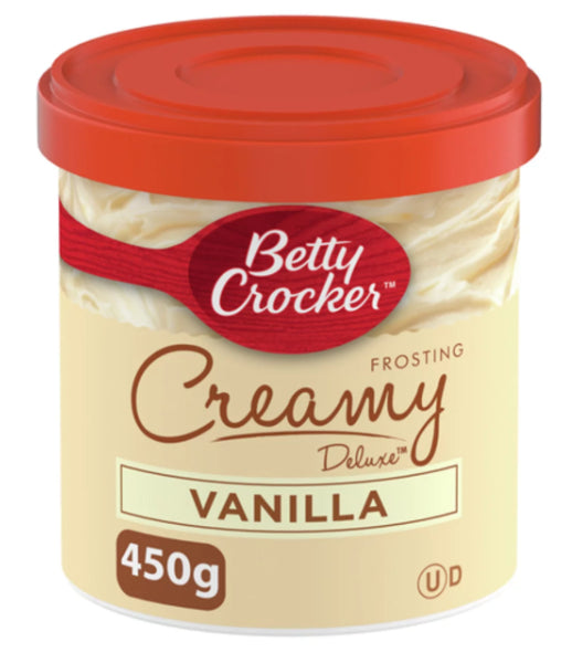 Betty Crocker Gluten Free Creamy Deluxe Frosting Vanilla 450g