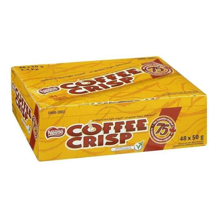Nestle Coffee Crisp Chocolate Wafer Bars Case, 48x50g