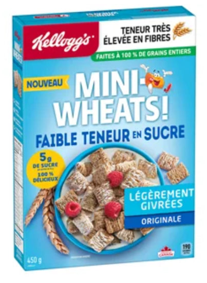 Kellogg's Mini Wheats Low Sugar Cereal, 450g