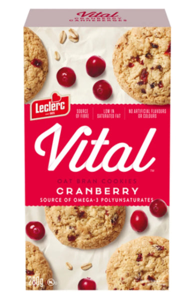 Vital Cookie Oat Bran Cranberry 280g