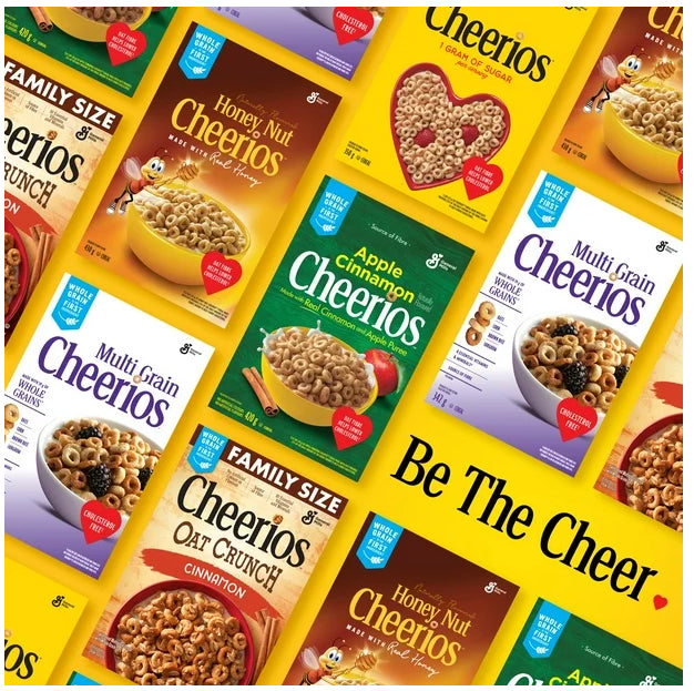 Apple Cinnamon Cheerios Breakfast Cereal, Whole Grains, 420g