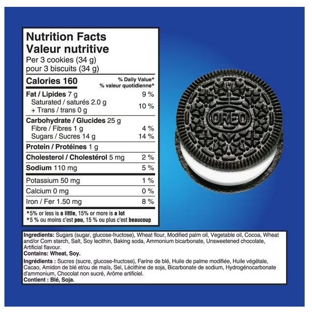 Oreo Original Chocolate Sandwich Cookies, Pack of 10, 113g