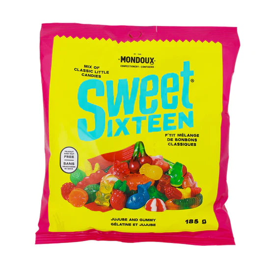 Mondoux Sweet Sixteen Jujube and Gummy Mix, 185g/6.5oz