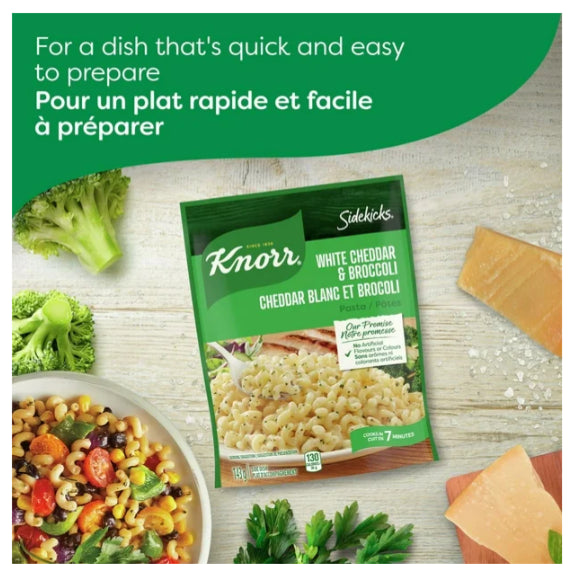 Knorr Sidekicks White Cheddar & Broccoli Pasta Side Dish, 143g