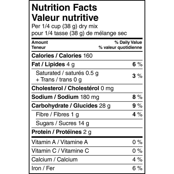 Quaker Muffin Mix Oatmeal 900g/31.7oz (Makes 24 muffins)